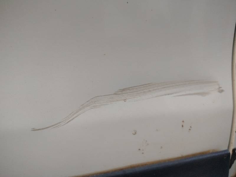 Panel damage photographed during a real inspection